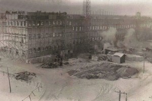 Construction of the Falls Paper Mill 1907'ish