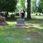 At Gma & Gpa Spencer's graves