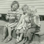 Marlyce, Debbie, & Bob  - 1957
