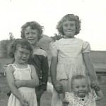 Linda Knox, Margee Knox, Marlyce Schulenberg, Debbie Schulenberg - 1954