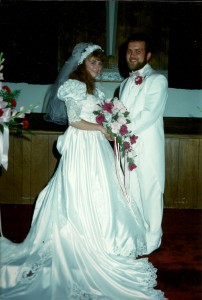Corrie and Kevin Petersen Wedding Day July 17, 1993