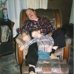 Dad and Ryan sleeping