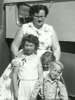 Joann Schulenberg, Marlyce, Debbie, and Robert - 1958