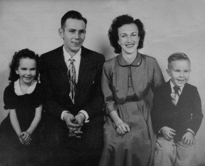 Shirley, Uncle Jim, Aunt Ruth, and Larry