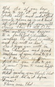 A Letter from Grandma Spencer to son, Allen Spencer