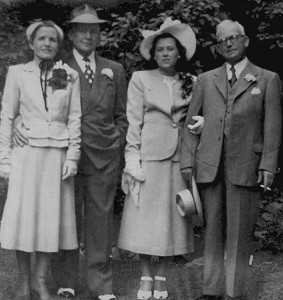 Bertha & Arthur Hallgren and Elsa & Frank Lawrence