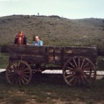 Dad and Robbie and the old wagon a
