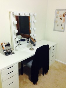 Lacey's dressing room