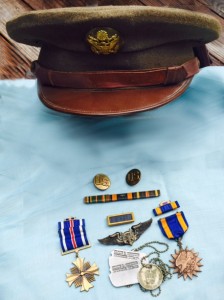 Dad's Dress Uniform Hat and Medals