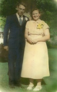 Walter & Joann Schulenberg wedding day 1949