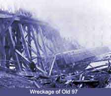 Wreckage of Old 97