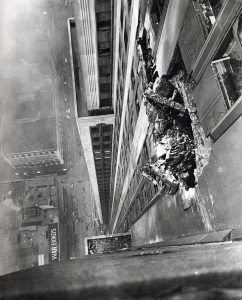 B-25 Bomber Hits 78th Floor of the Empire State Building , July 28, 1945 (Photo by Ernie Sisto/New York Times)