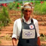 Diana fighting against landmines